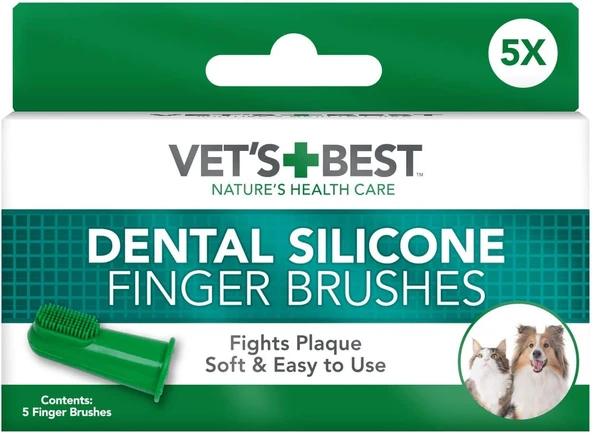 Vet'S Best Vet’S Best™ Köpekler Için Silikon Başlıklı Parmak Fırçası ürün görseli 1