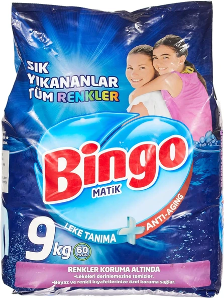 Matik Sık Yıkananlar 60 Yıkama Toz Çamaşır Deterjanı (1 X 9 Kg) ürün görseli 1