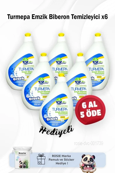 Turmepa 6 Al 5 Öde 500 Ml Biberon Temizleyici Rosie Pamuk ürün görseli 1