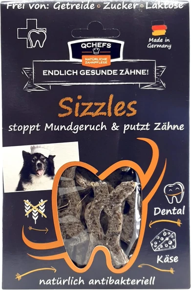 Qchefs Sizzles | Bakımı | Tartar | Küçük | Orta Büyük Alerjisi İçin | Ağız Kokusu İltihabı Tedavisi | Sizzles | Sizzles | Sizzles | Anti-Bakteriyel ürün görseli 1