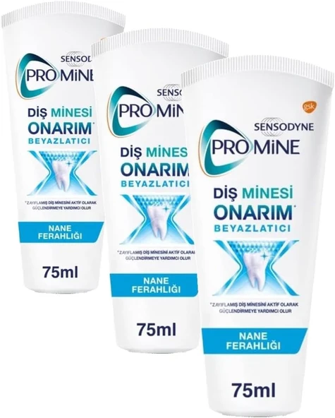 Promine Onarım Beyazlatıcı Macunu 75 Ml (3 Paketi) ürün görseli 1