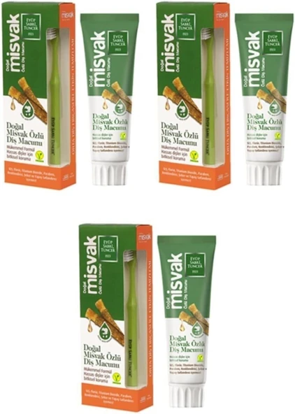 Doğal Misvak Özlü 75 Ml Macunu X 3 Adet ürün görseli 1