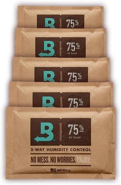 Boveda 75 60G Humidor Puro Kutusu Nemlendirici 5Li Paket ürün görseli 1