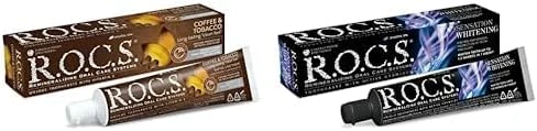 R.O.C.S. Rocs Lekelere Karşi Coffee&Tobacco Di̇ş Macunu - 74G Sensation Whitening Beyazlatıcı Macunu (1 X 74 G) ürün görseli 1