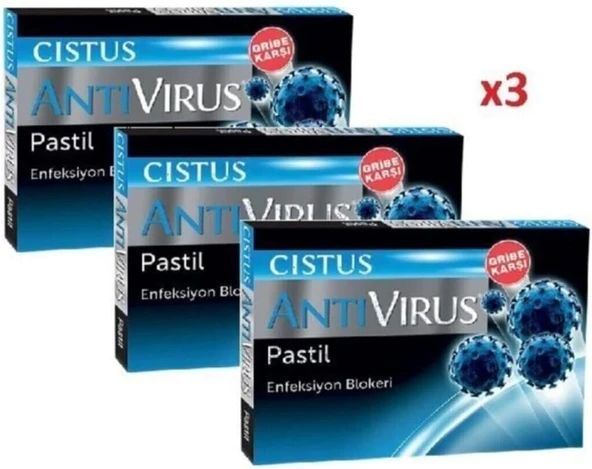 Cistus Anti Virus Pastil, Set Of 3, Ağız Boğaz Koruyucu ürün görseli 1