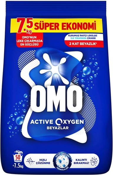 Oxygen Beyaz Çamaşırlar İçin Toz Deterjanı 7,5 Kg ürün görseli 1