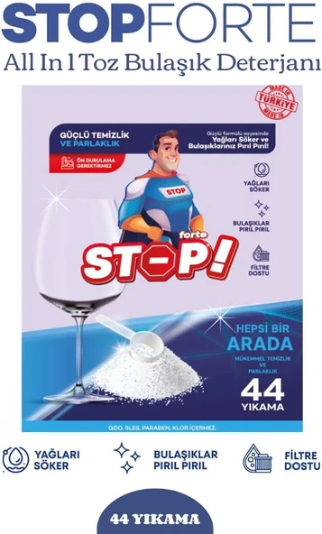 Stop Forte Toz Bulaşık Deterjanı ürün görseli 1