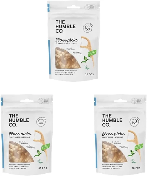 The Humble Co. Humble Brush Floss Picks Nane - Kürdanlı Ipi (3 Paketi) ürün görseli 1