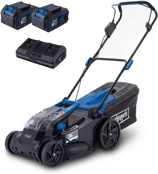 Scheppach Akülü Çim Biçme Makinesi Bc-Mp430-X 20V Fırçasız Akülü Çim Biçme Makinesi | 43 Cm Kesme Genişliği | 600 – 700 M2 Için | 25 – 75 Mm Kesme Yüksekliği Ayarı | 50 L Sepet | 20 V-Ixes Serisi | 2 ürün görseli 1