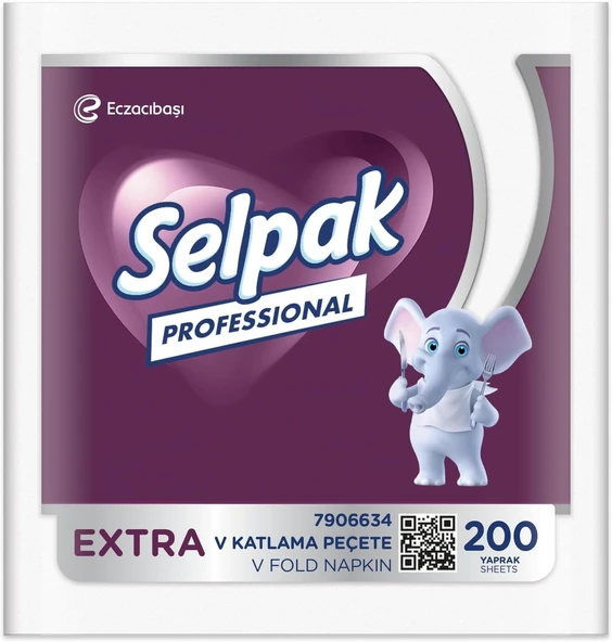 Selpak Prof Ekstra 200X24 V Kat.Peçete ürün görseli 1