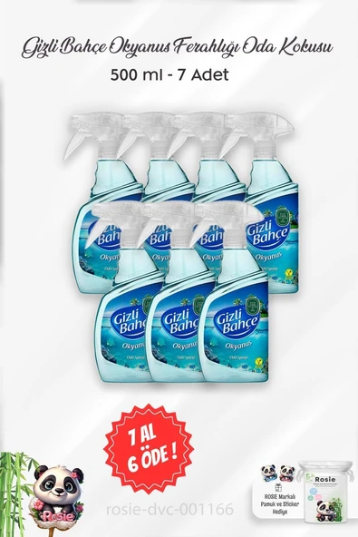 7 Al 6 Öde Gizli Bahçe Oda Kokusu Okyanus Ferahlığı 500 Ml Rosie ürün görseli 1