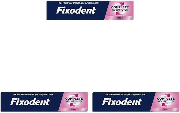 Fixodent Complete Tatsız Protezi Yapıştırıcı 47 G 3Lü Paket ürün görseli 1