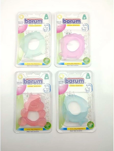 Barum Sulu Kaşıyıcı - Bebekler İçin Soğutulabilir, Damak Rahatlatıcı Kolay Kavranan Sulu Dişlik ürün görseli 1