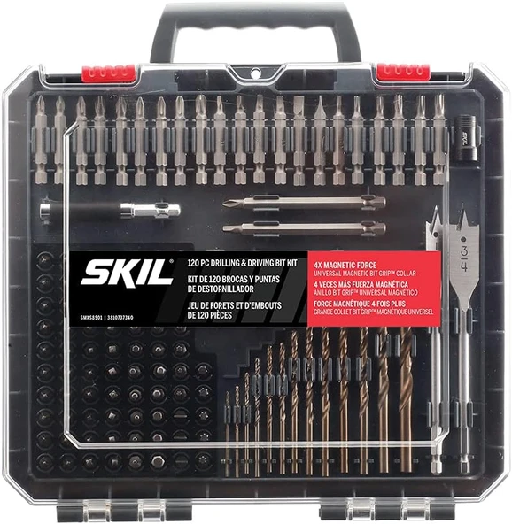 Skil 120 Parça Matkap Vida Tahrik Ucu Seti Uç Kavrama Ile - Smxs8501 ürün görseli 1