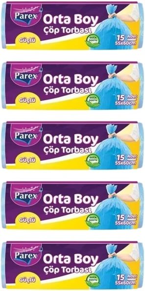 Parex Güçlü Torbasi Orta Boy 5' Li̇ Paket ürün görseli 1