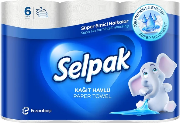 Selpak Kağıt Havlu 6'Lı ürün görseli 1