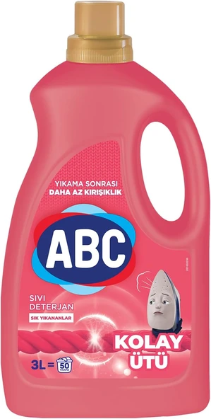 Abc Deterjan Sıvı Çamaşır Deterjanı Kolay Ütü 3 L ürün görseli 1