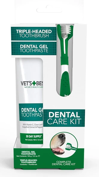 Vet'S Best Köpekler Için Ağız Bakım Seti 17,5 Cm 100 Gr ürün görseli 1