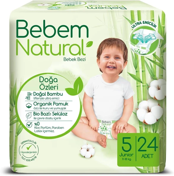 Bebem 5 Beden Bebek Bezi (1 X 24 Adet) ürün görseli 1