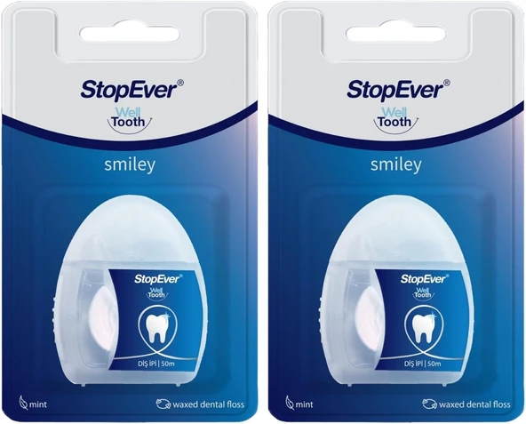 Stopever Smiley İpi 2'Li Paket (2 X 50M) – Mumlu Kaygan Yapı ürün görseli 1