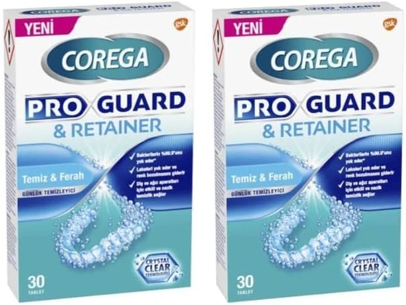 Corega Proguard & Retainer Apartı Temizleyici Tablet 60'Lı ürün görseli 1