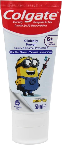 Minions Çürüklere Karşı Etkili Çocuk Macunu 50 Ml ürün görseli 1