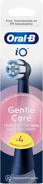 Io Gentle Care Siyah Fırçası Yedek Başlığı 4 Adet ürün görseli 1