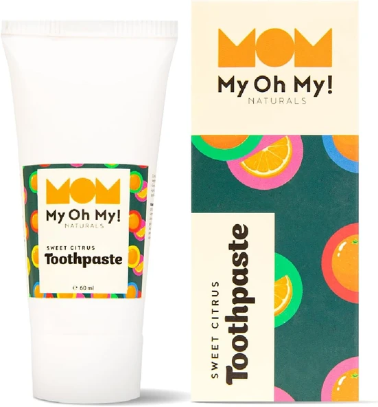 My Oh My! Naturals Sweet Citrus |Organik Tatlı Portakal Uçucu Yağlı Florürlü Çocuk Macunu ürün görseli 1
