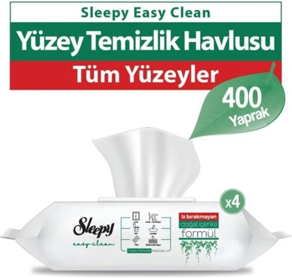 Sleepy Easy Clean Yüzey Temizlik Havlusu 100 X 4 ürün görseli 1