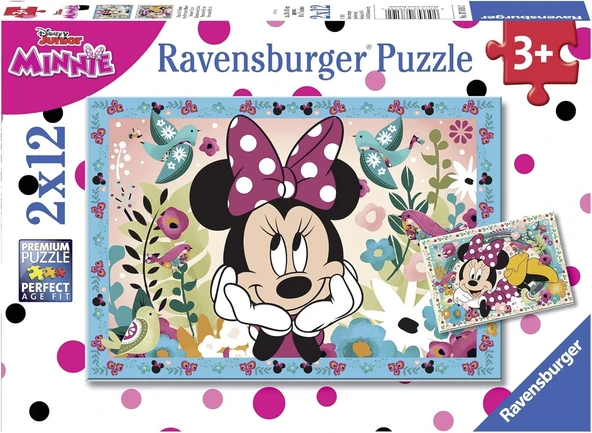 Ravensburger (76192) - 2 X 12 Parça Puzzle Wd, Minnie ürün görseli 1