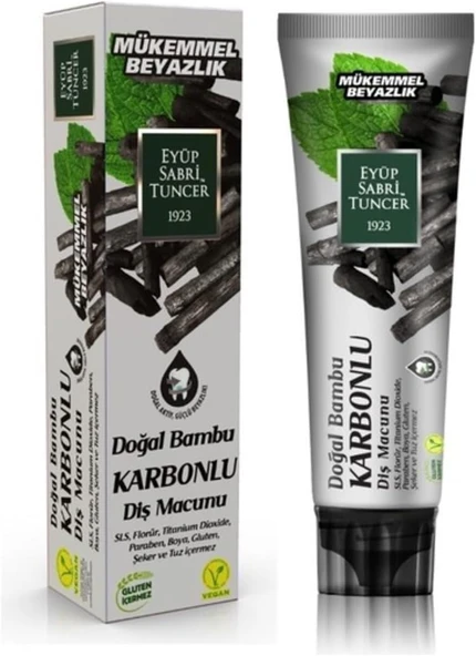Doğal Bambu Aktif Karbonlu Macunu 75 Ml ürün görseli 1