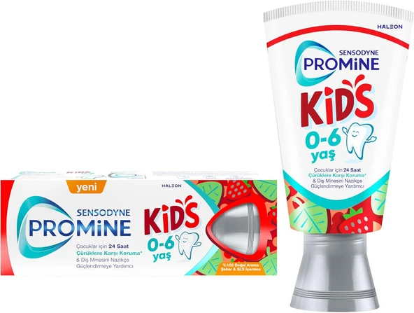 Promine Çocuk 0-6 Yaş Macunu 50 Ml - Çilek Aromalı ürün görseli 1