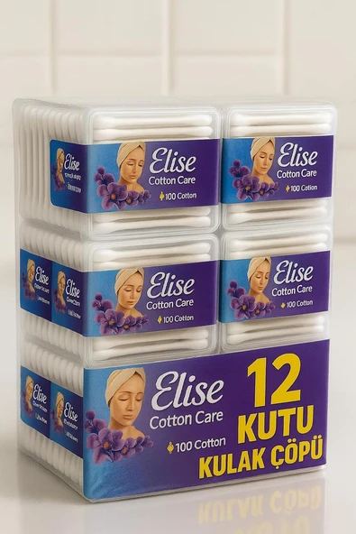 Nistabolje 12 Kutu Kulak Çöpü Pamuklu Kulak Temizleme Çubuğu ürün görseli 1