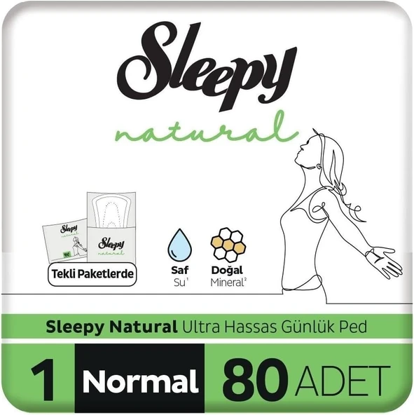 Sleepy Normal Günlük Ped 80Li ürün görseli 1