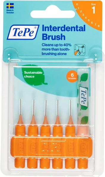 Tepe Blister 0.45 Mm - Turuncu Arayüz Fırçası (1 X 6 Adet) ürün görseli 1