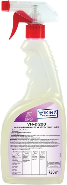 Viking Vp Vh-D 200 Durulanmayan Alet Yüzey Temizleyici 750 Ml ürün görseli 1