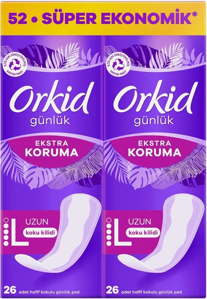 Orkid Günlük Ped Extra Koruma Uzun 52 Adet Ped ürün görseli 1