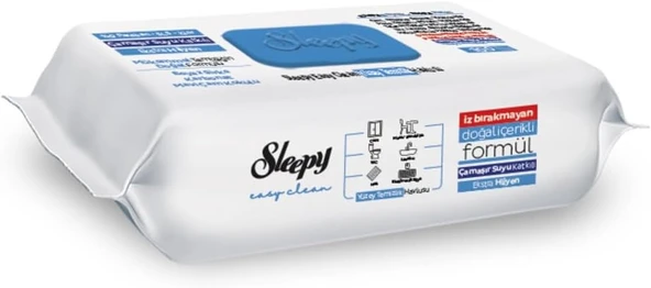 Sleepy Easy Clean Çamaşır Suyu Katkılı Yüzey Temizlik Havlusu 100' Lü ürün görseli 1