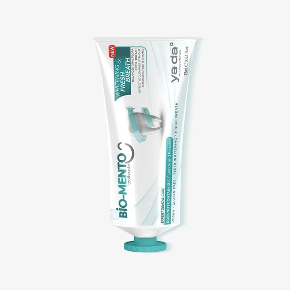 Bio-Mento Ağız Kokusunu Önleyen Beyazlatıcı Florürsüz Macunu, 75 Ml ürün görseli 1