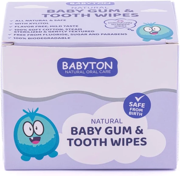Babyton Doğal Damak Temizleme Mendili ürün görseli 1