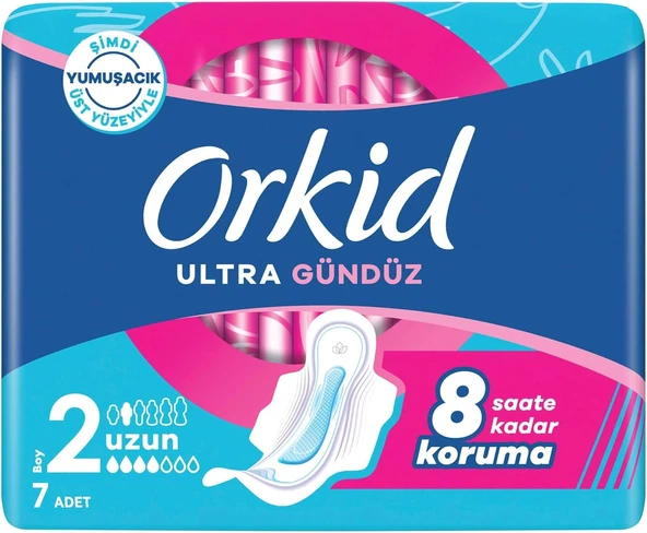 Orkid Hijyenik Ped Uzun (Boy 2) 7 Adet Ped ürün görseli 1