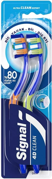 Signal Clean Expert 4D Clean Fırçası 1+1 Orta ürün görseli 1