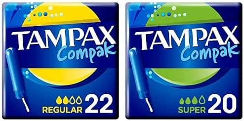 Tampax Aplikatörlü Tampon Normal 22 Adet & Tampax Aplikatörlü Tampon Super 20 Adet ürün görseli 1