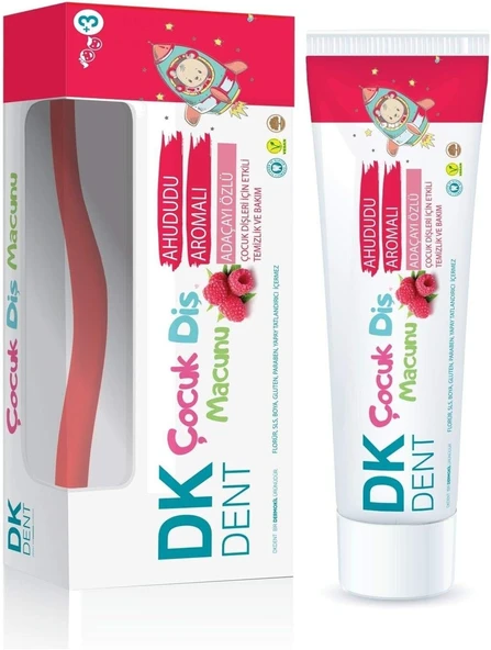 Dermokil Dk Dent Di̇ş Macunu 50Ml Çocuk Ahududu+Firça ürün görseli 1