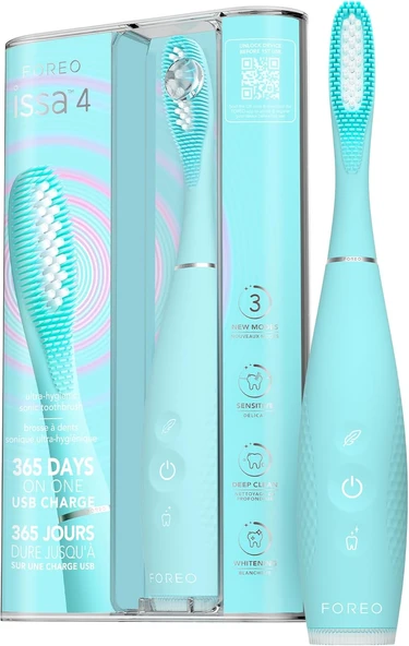 Foreo Issa 4 Elektrikli Fırçası – 4’Ü 1 Arada Şarj Edilebilir, Yumuşak Kıllar, Uzun Süreli Kullanım, Nazik Temizlik - Artic ürün görseli 1