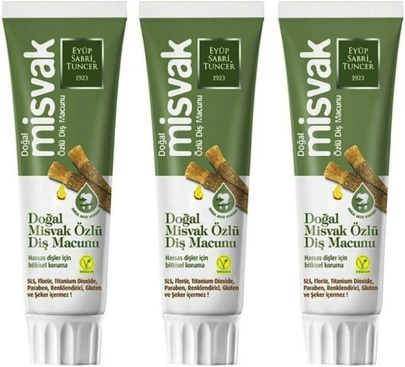 Doğal Misvak Özlü 75 Ml Macunu X 3 Adet ürün görseli 1
