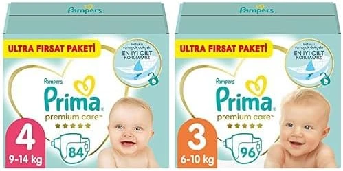 Bebek Bezi Care 4 Beden 84 Adet Maxi Fırsat Paketi & Bebek Bezi Care 3 Beden 96 Adet Fırsat Paketi ürün görseli 1