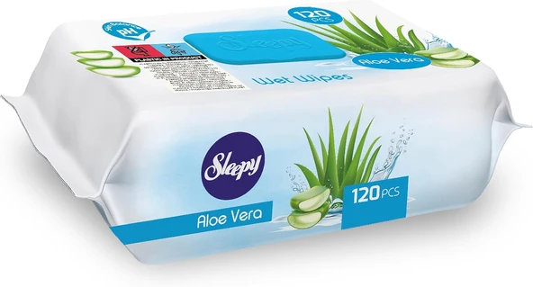 Sleepy Aloe Vera Islak Havlu 24X120 (2880 Yaprak) ürün görseli 1