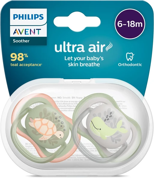 Air Emzik 6-18 Ay, 2'Li Paket, Erkek ürün görseli 1