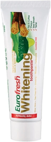 Farmasi Eurofresh Aloe Veralı Misvaklı Beyazlatıcı Macunu 112 G ürün görseli 1